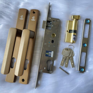Bộ Khoá TDN 611 tay đúc hệ 55 vát cạnh (Nâu đồng)